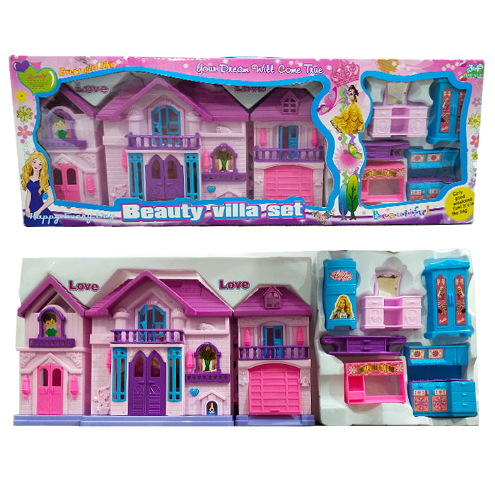 Big Size Beauty villa set toy doll house