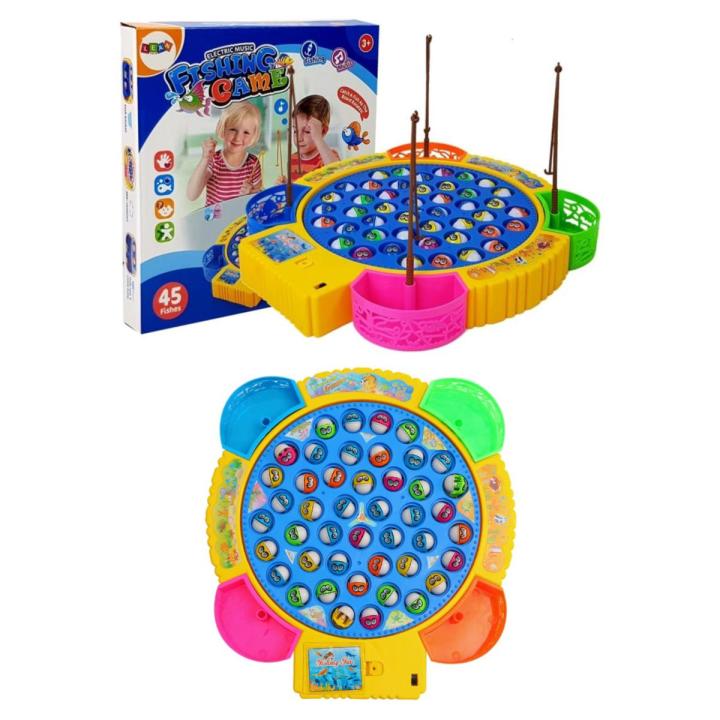 Vicloon Fishing Game for Kids, with Music Educational Game for Kids, with 24 Fish
