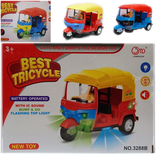 Beautiful Electric Tricycle Toy with Lights & Music - Working on 3 AA Cells - Baby Toys for Birthday Gift